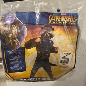 Rubie's Guardians of The Galaxy Deluxe Muscle Chest Rocket Raccoon Costume -kids